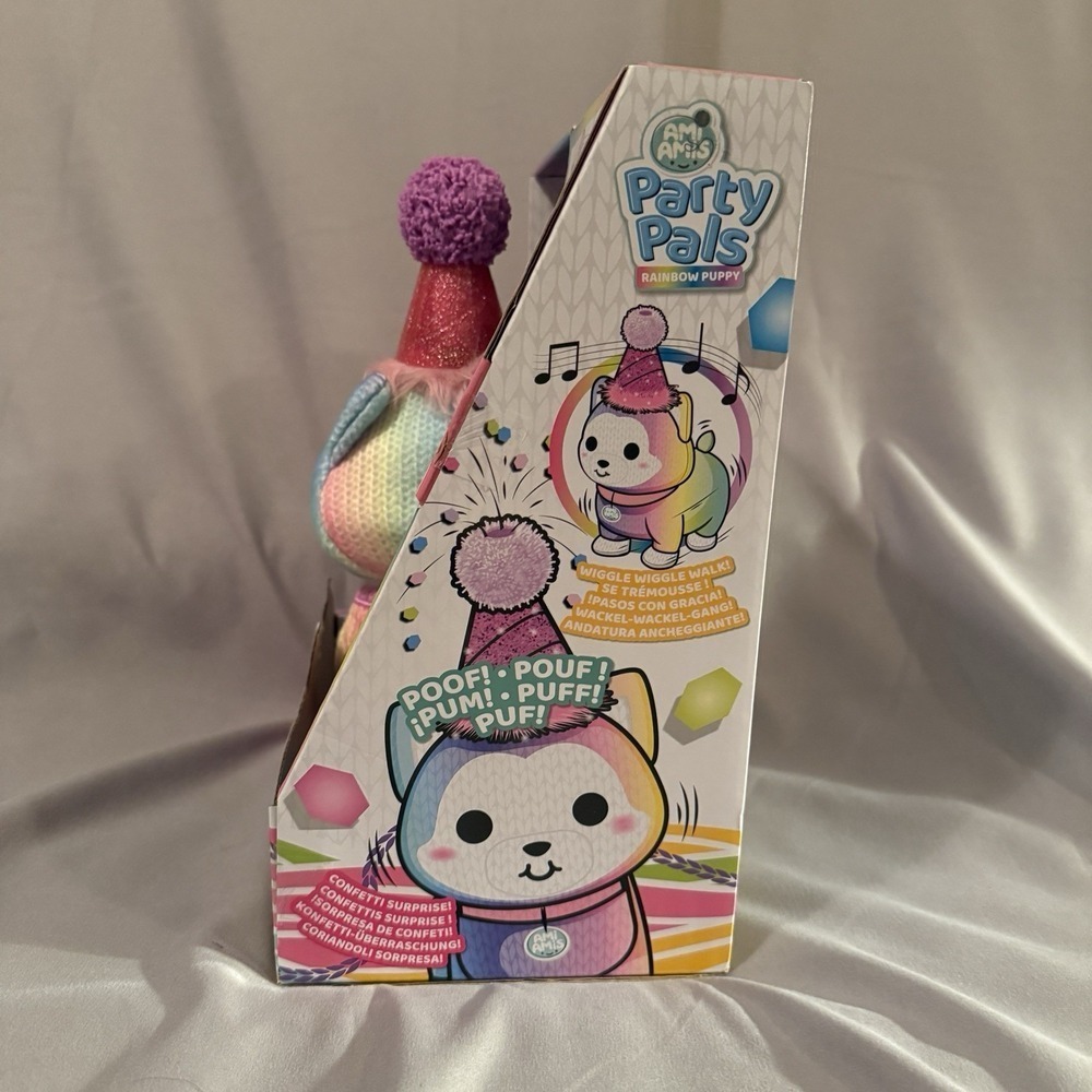Ami Amis Party Pals Rainbow Puppy Kids Toy Rainbow Excellent Interactive Music - Picture 5 of 6
